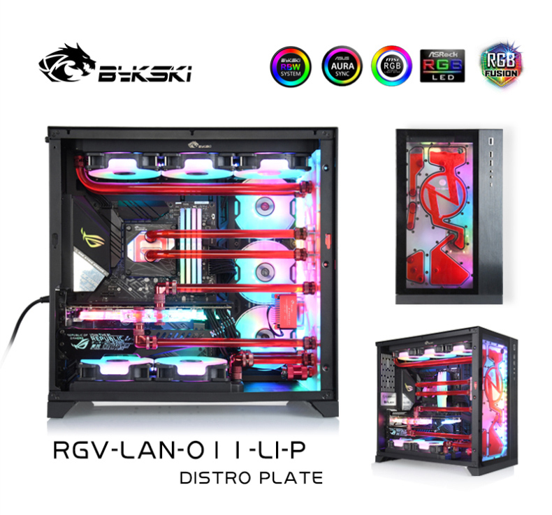 Bykski Rgv Lan 011 Li P Distro Plate Kit For Lianli Pc O11 Dynamic Ebay